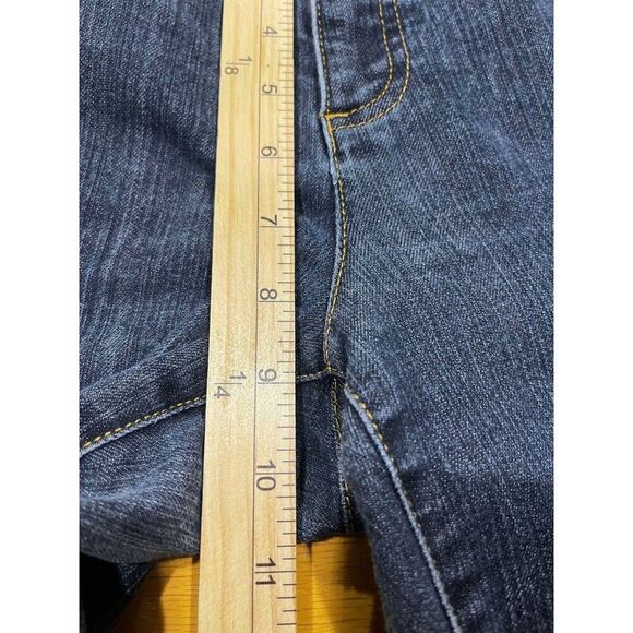 Michael Kors Jeans Womens 12 Blue Flared Cowboy Festival Zipper Pockets Western - Picture 7 of 8